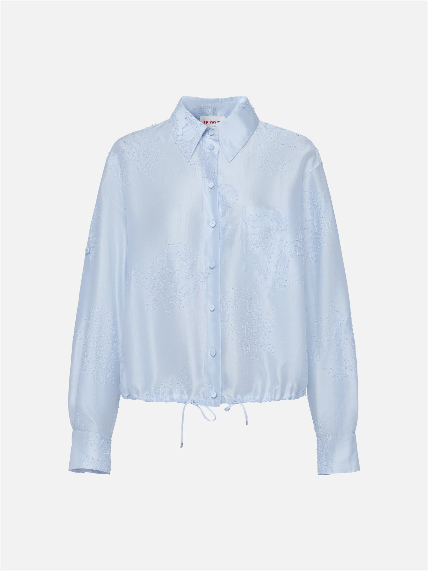 Lustrous Shirt Top | Blue