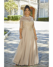 Evening Gown | Taupe