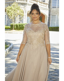 Evening Gown | Taupe