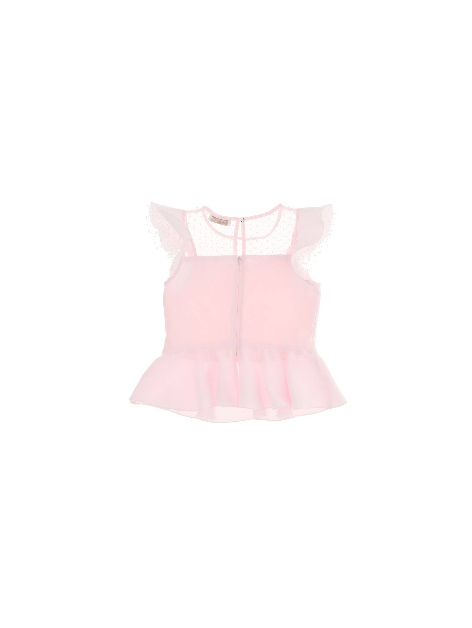 Girls | Cady Top With Heart Neckline | Antique Pink
