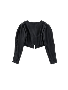 Girls | Coated Fabric Jacket | Black