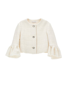 Girls | Mélange Boucle Jacket | Cream