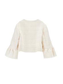 Girls | Mélange Boucle Jacket | Cream