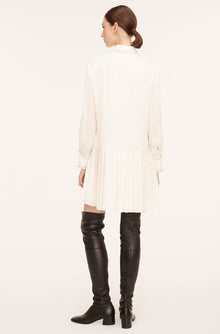 Silk Pleated Dress | Snow