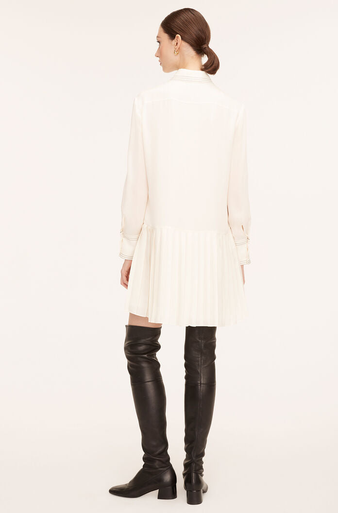 Silk Pleated Dress | Snow