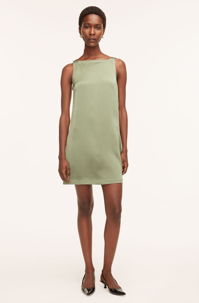 Heavy Satin Shift Dress | Foliage