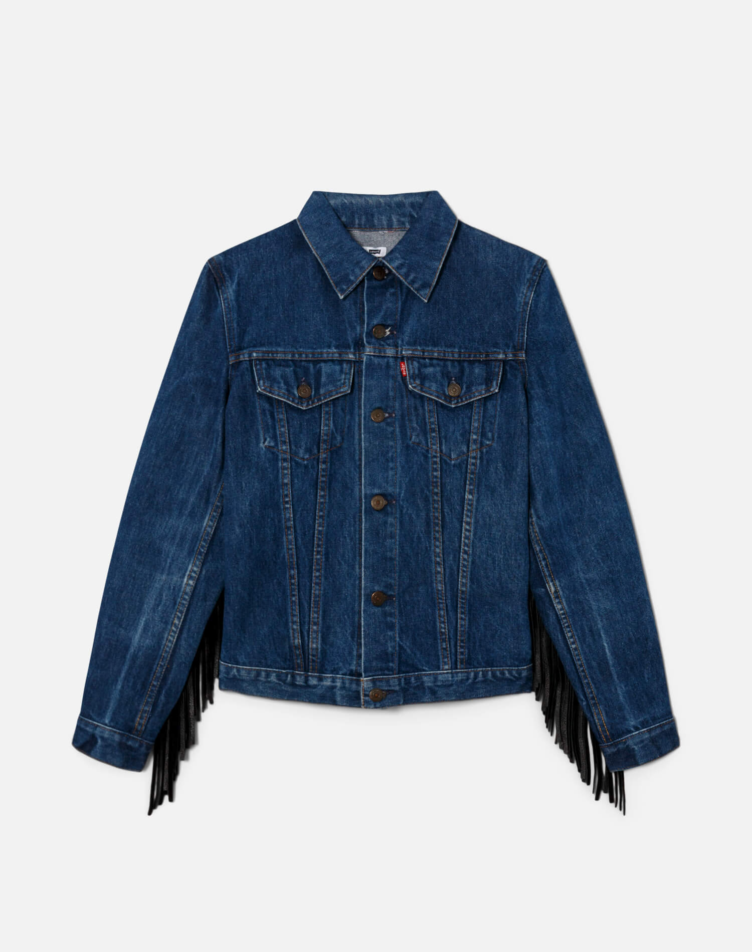 Womens | Levi's Fringe Trucker | Indigo