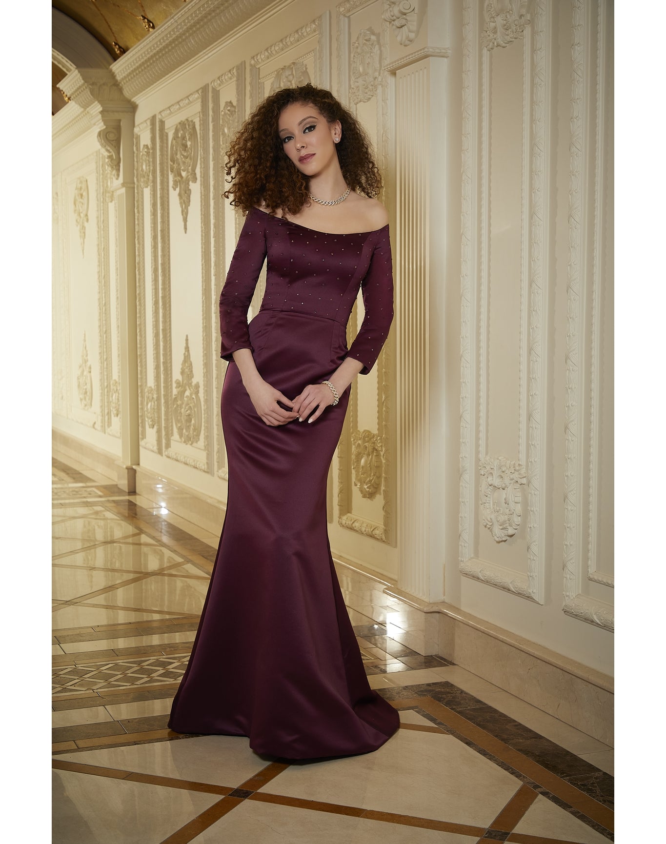 Evening Gown | Bordeaux