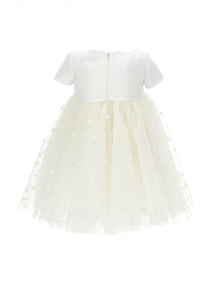 Girls | High-Waisted Tulle Dress | Cream