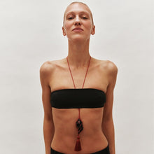 Sterling Necklace | Black Enamel