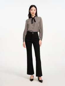 High Waist Flared legs Pants | Black