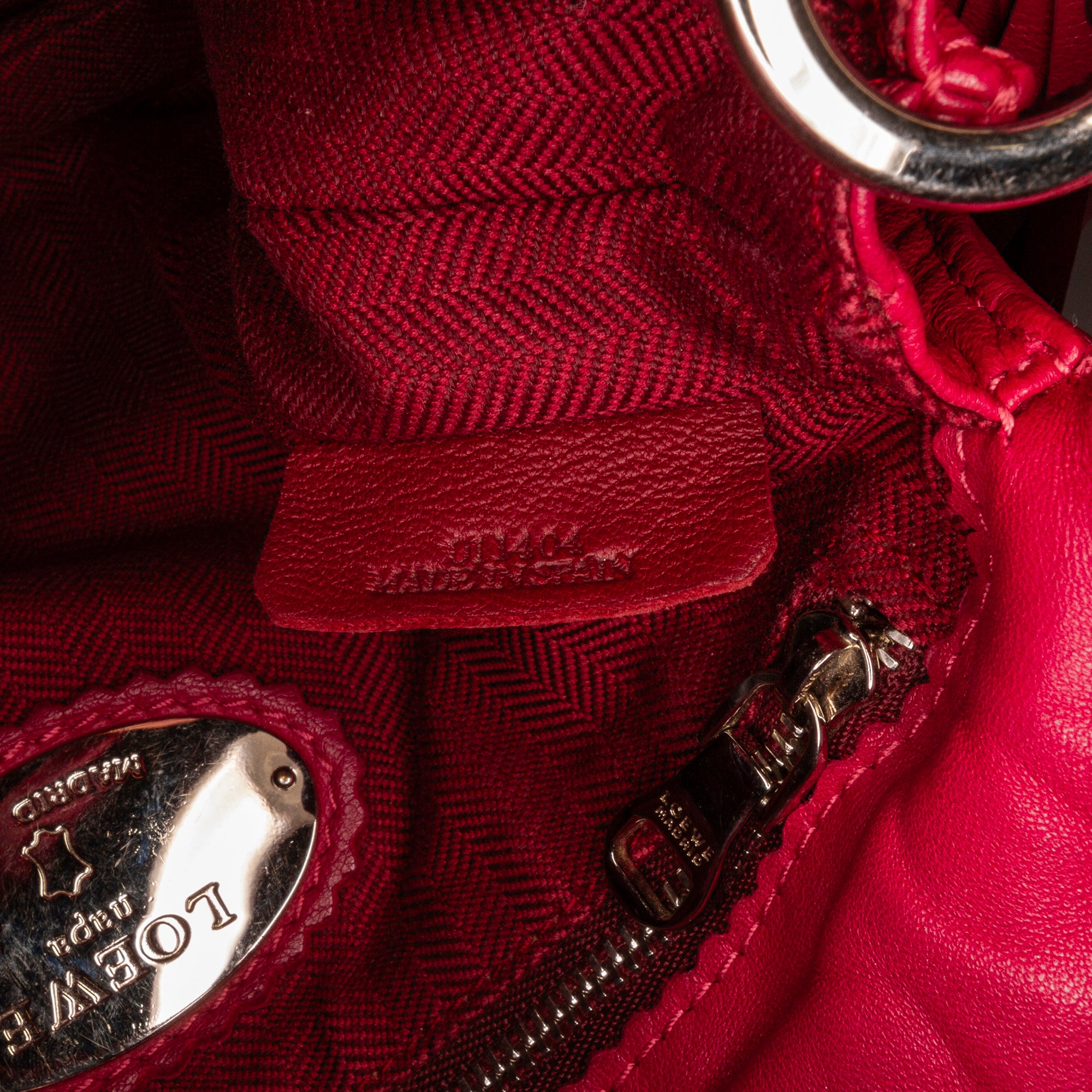 Loewe | Pre-Owned Small Leather Flamenco Crossbody Bag | Pink/Hot Pink