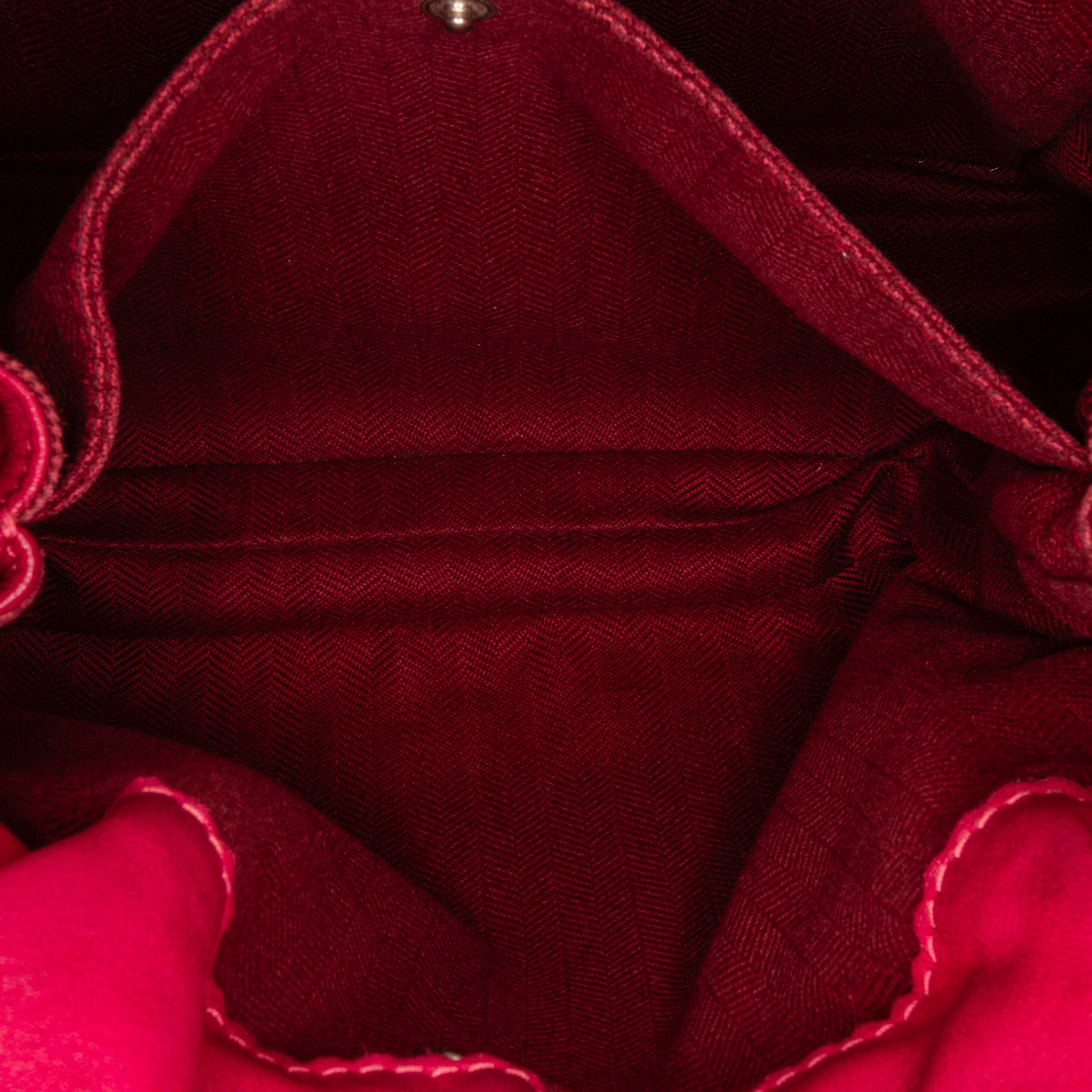 Loewe | Pre-Owned Small Leather Flamenco Crossbody Bag | Pink/Hot Pink