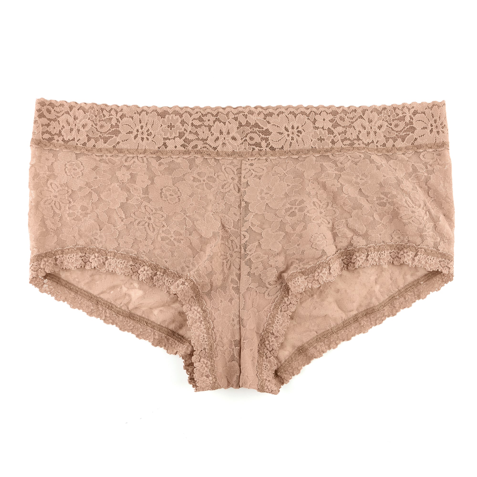 Plus Size Daily Lace Boyshort | Taupe