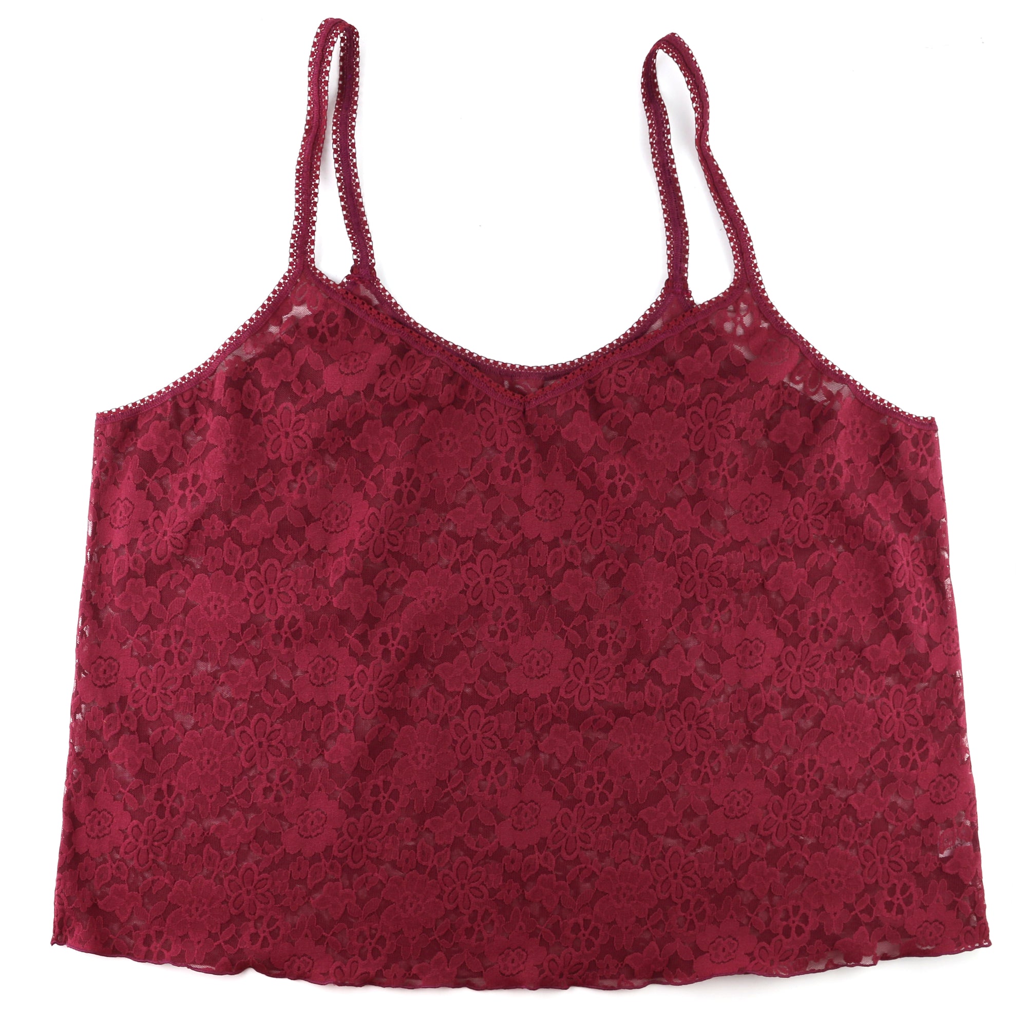 Plus Size Daily Lace Strappy Camisole | Lipstick Red