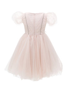 Girls | Sunset Dress With Silk-Touch Tulle | Antique Pink