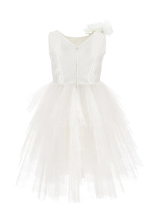 Girls | Matte Sunlight Mikado Dress | Cream