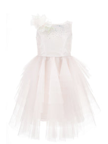 Girls | Matte Sunlight Mikado Dress | Light Pink