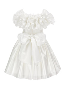Girls | Venice Satin Dress | Cream