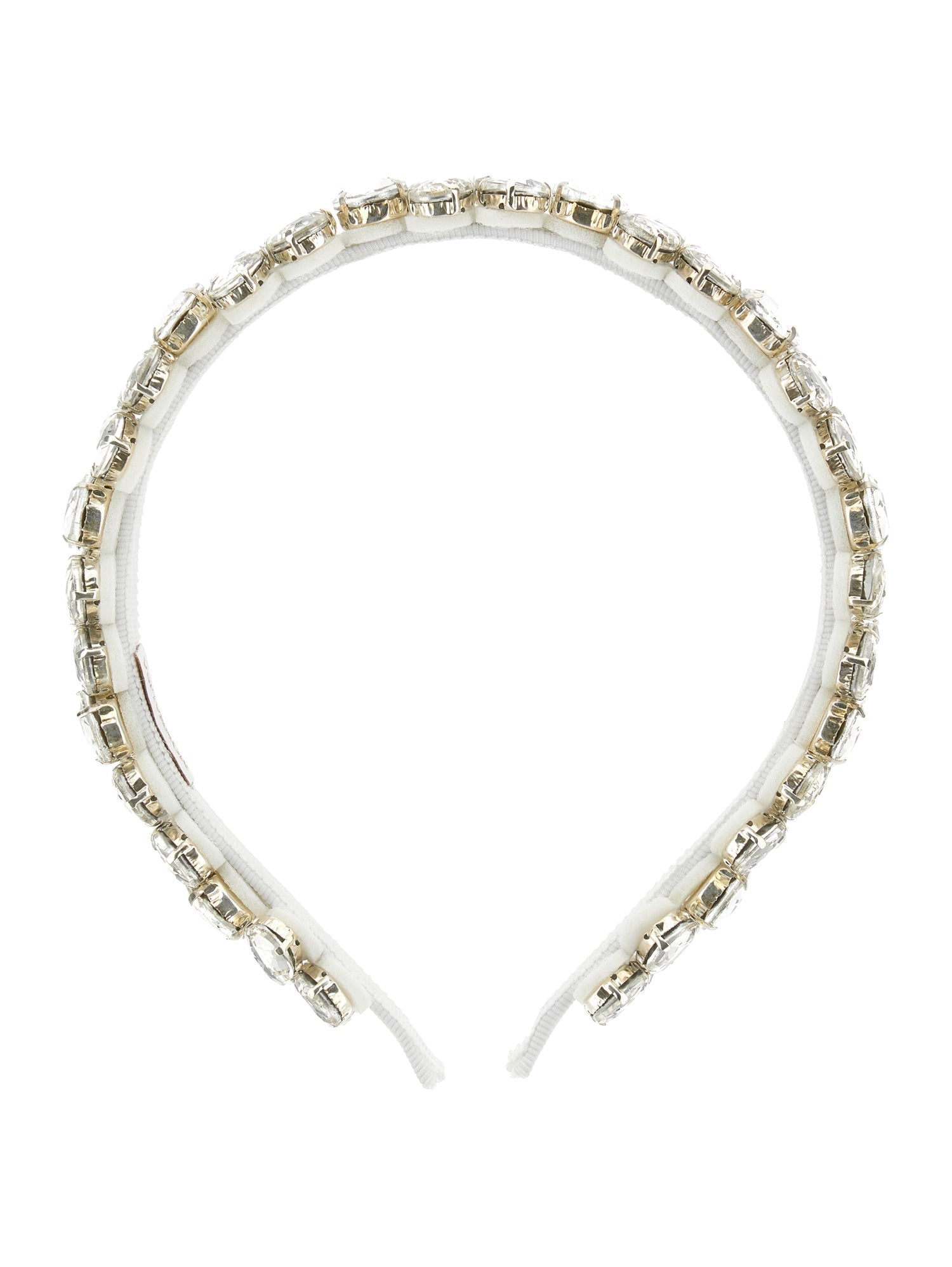 Girls | Amira Headband With Rhinestones | Cream