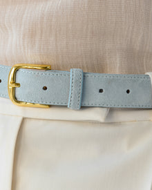 No. 4 Belt | Sky Blue/Gold