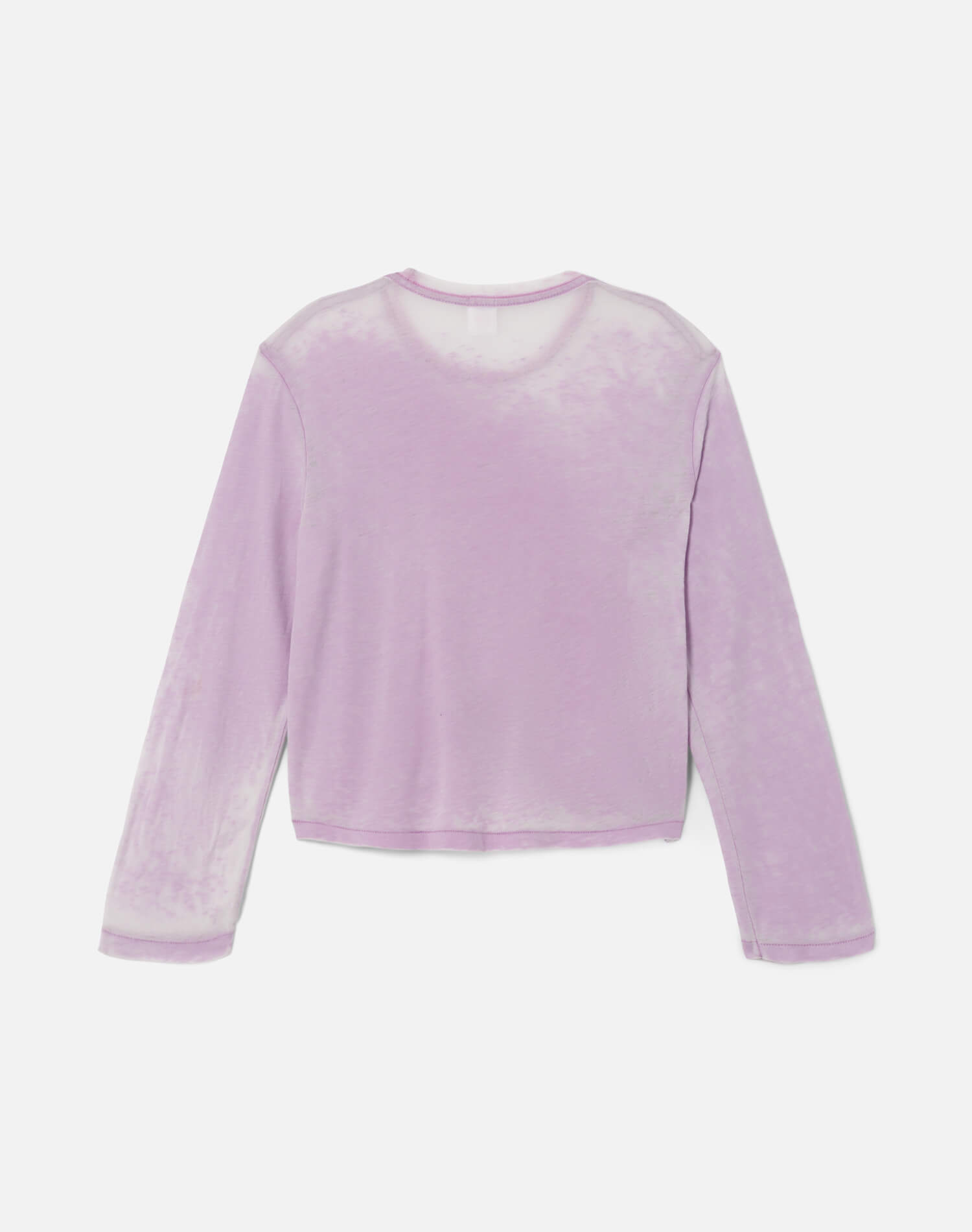 Womens | Hanes Long Sleeve Boxy Tee | Baby Violet