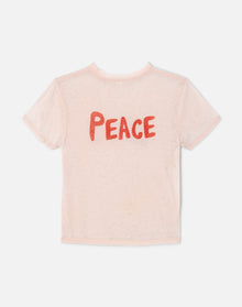 Womens | Classic Tee Love And Peace | Pink Salt