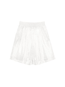 Girls | Elegant Sequin Bermuda Shorts | Cream