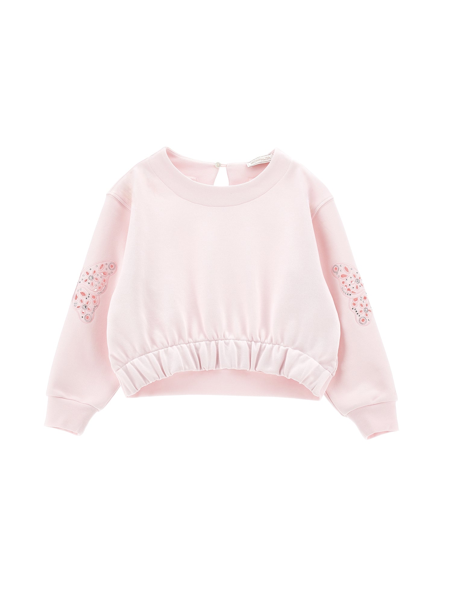 Girls | Chic Embroidered Sweatshirt | Antique Pink