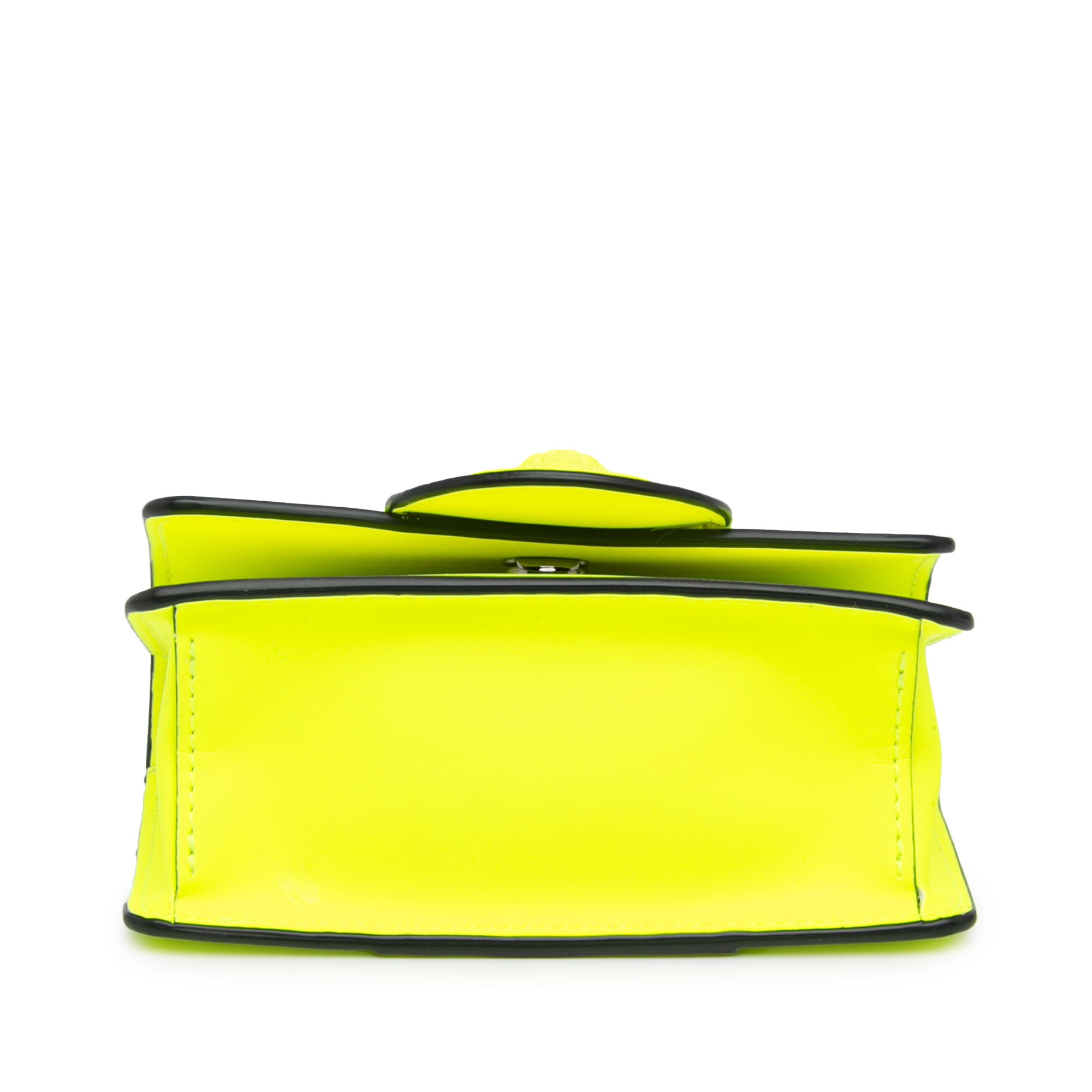 Versace | Pre-Owned Leather La Medusa Crossbody | Yellow/Neon Yellow