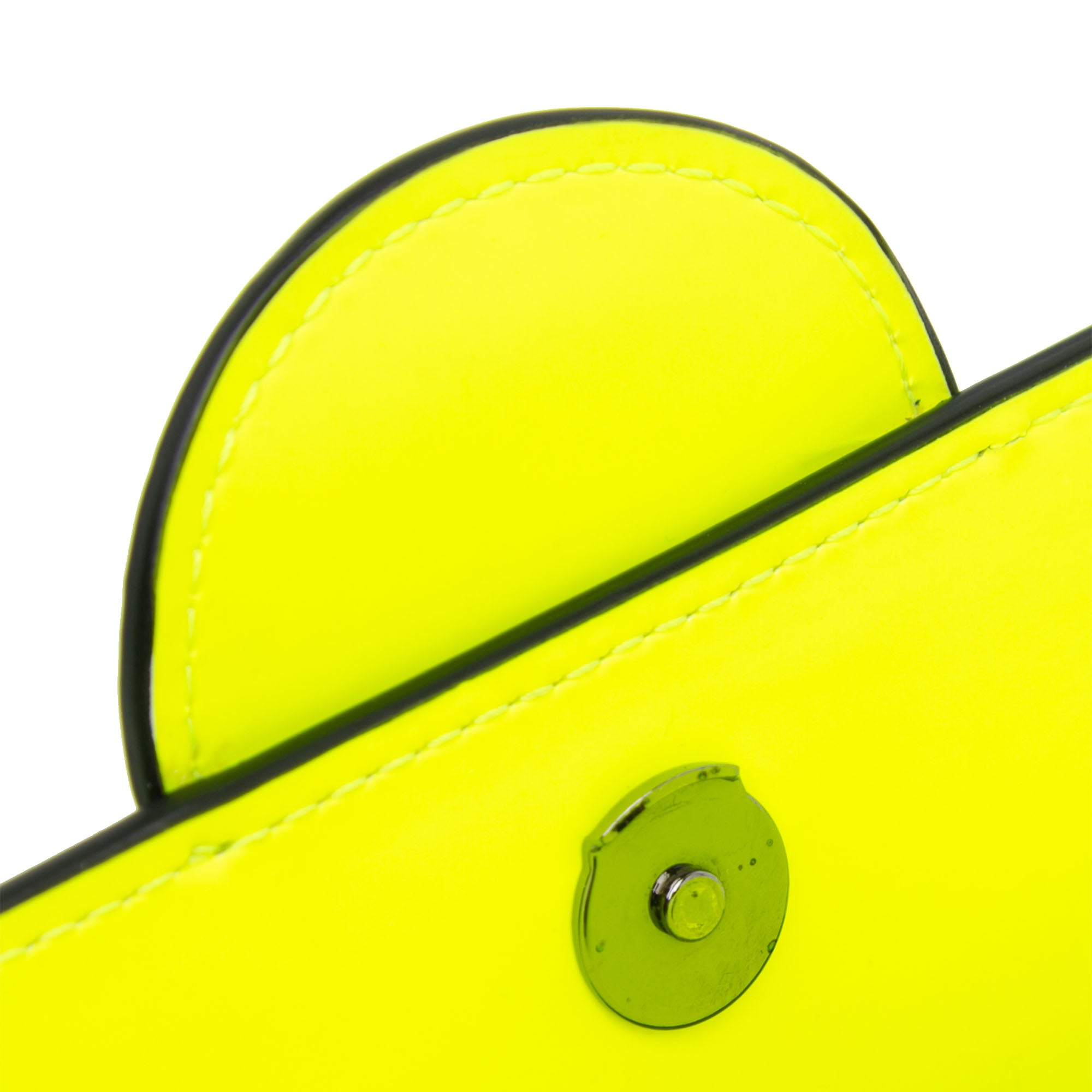 Versace | Pre-Owned Leather La Medusa Crossbody | Yellow/Neon Yellow