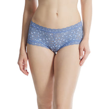 Cross-Dyed Boyshort - I | Stonewash Blue/Serenity Blue