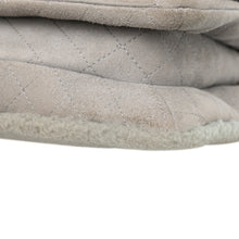 Chanel | Pre-Owned Quilted Shearling Chain Flap | Gray/Light Gray