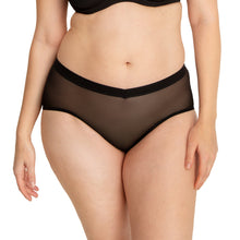 Mesh High Cut French Brief | Black