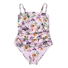 Swim Bandeau One Piece | Fawning Flora (Purple)
