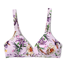 Swim Triangle Bralette Top | Fawning Flora (Purple)