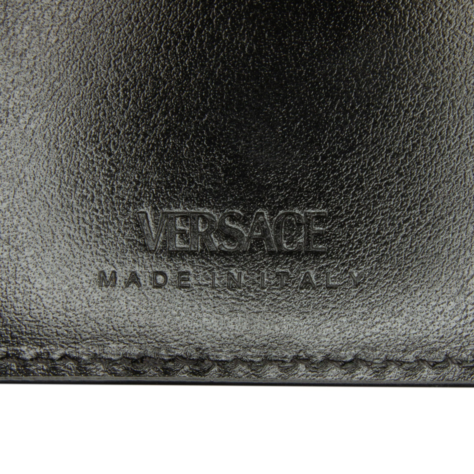 Versace | Pre-Owned La Greca Small Wallet | Black