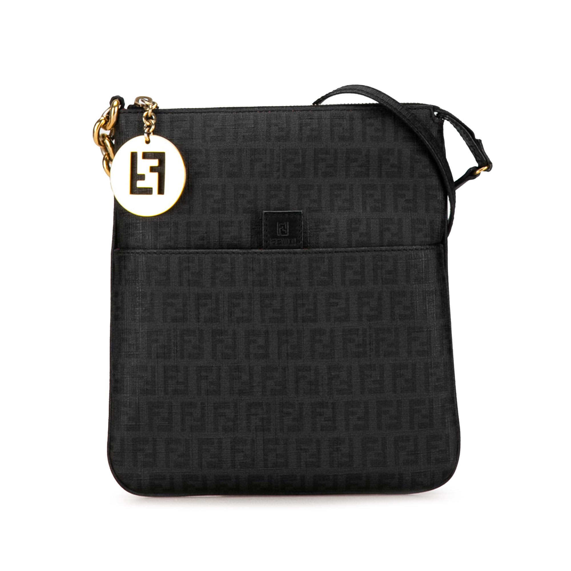 Fendi | Pre-Owned Spalmati Zucchino Crossbody | Black