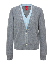 Faux Two-Piece Pullover | Grey