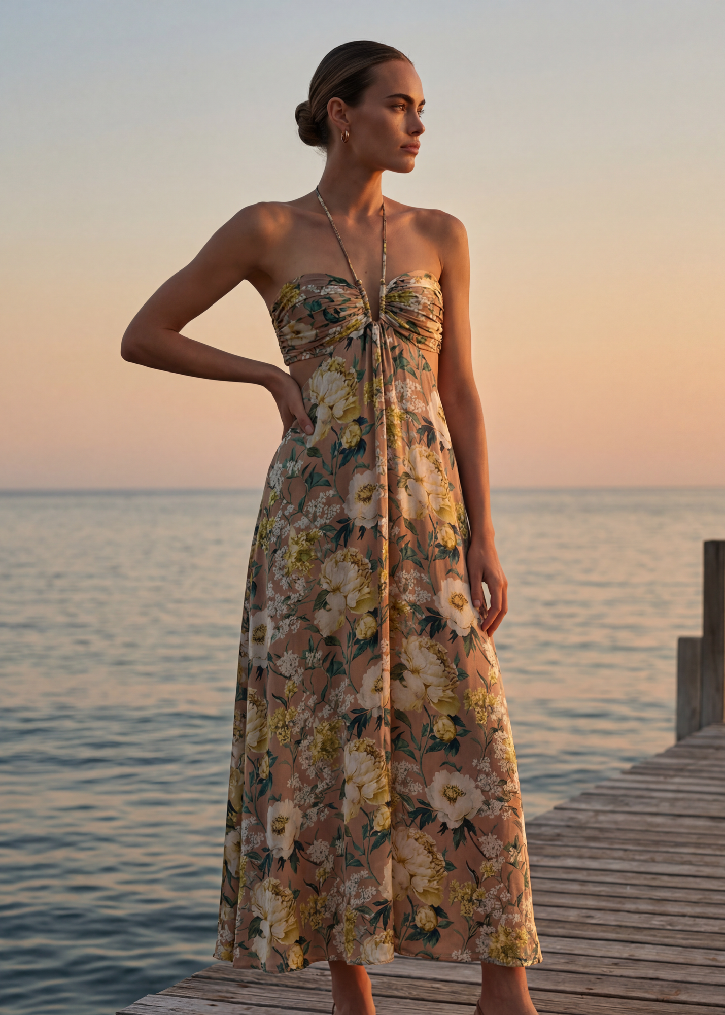 Calliope Midi Dress | Morning Flourish