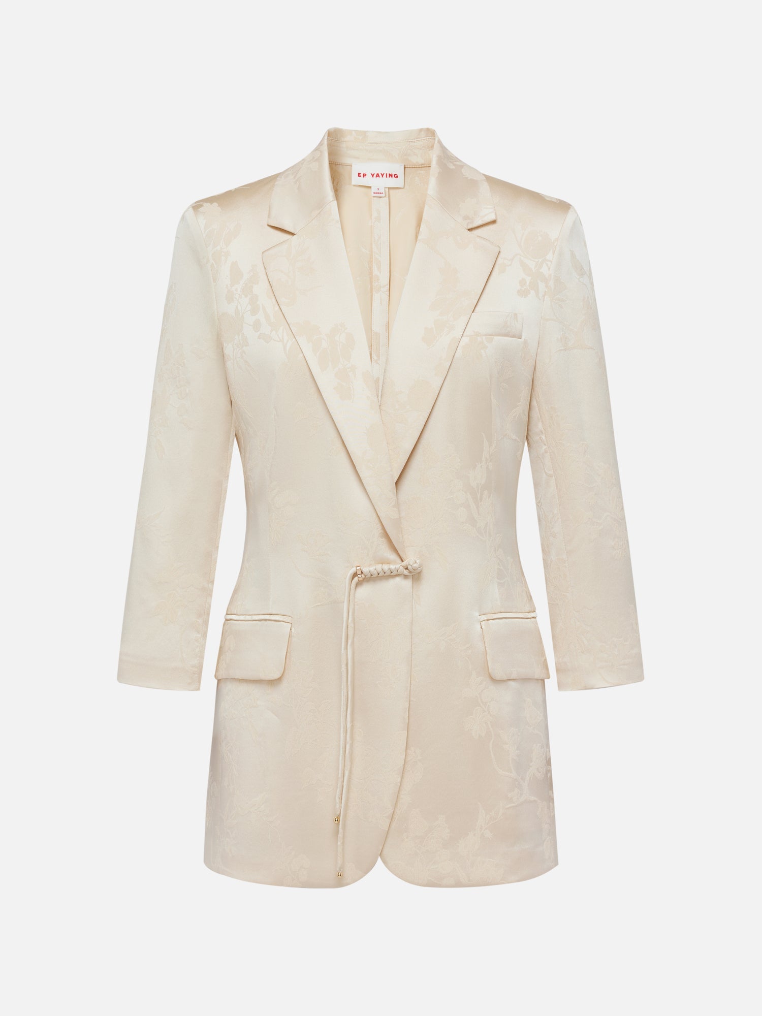 Silk Blazer | Beige