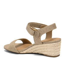 Wel Sandal Wedge | Natural Linen