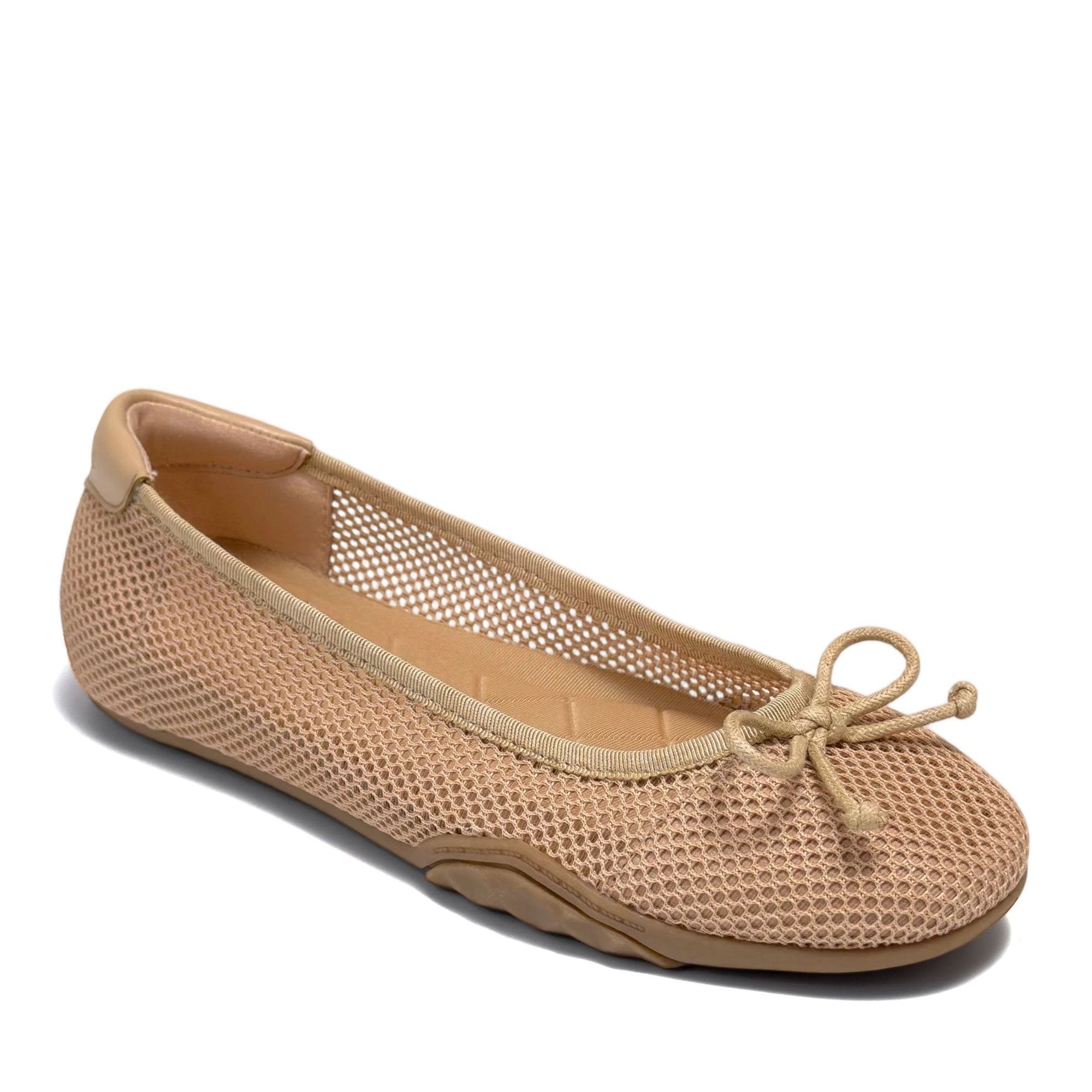 Onyx Sport Flat | Beige Bisque Mesh
