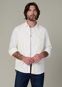 Reynolds Workwear Shirt in Coconut Milk – durable and stylish men's shirts for everyday wear.