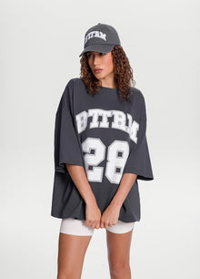 Better League Oversized Tee | Charcoal