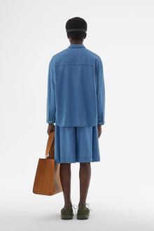 Oversized Denim Shirt | Men | Blue