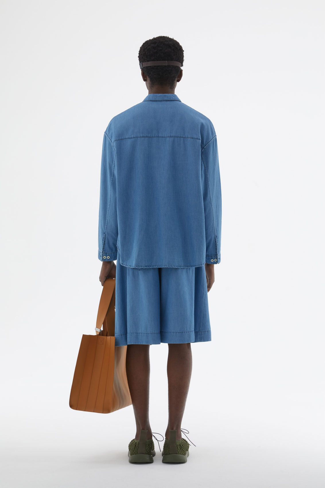 Oversized Denim Shirt | Men | Blue