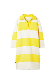 Polo Dress | Women | Bright Yellow x Beige