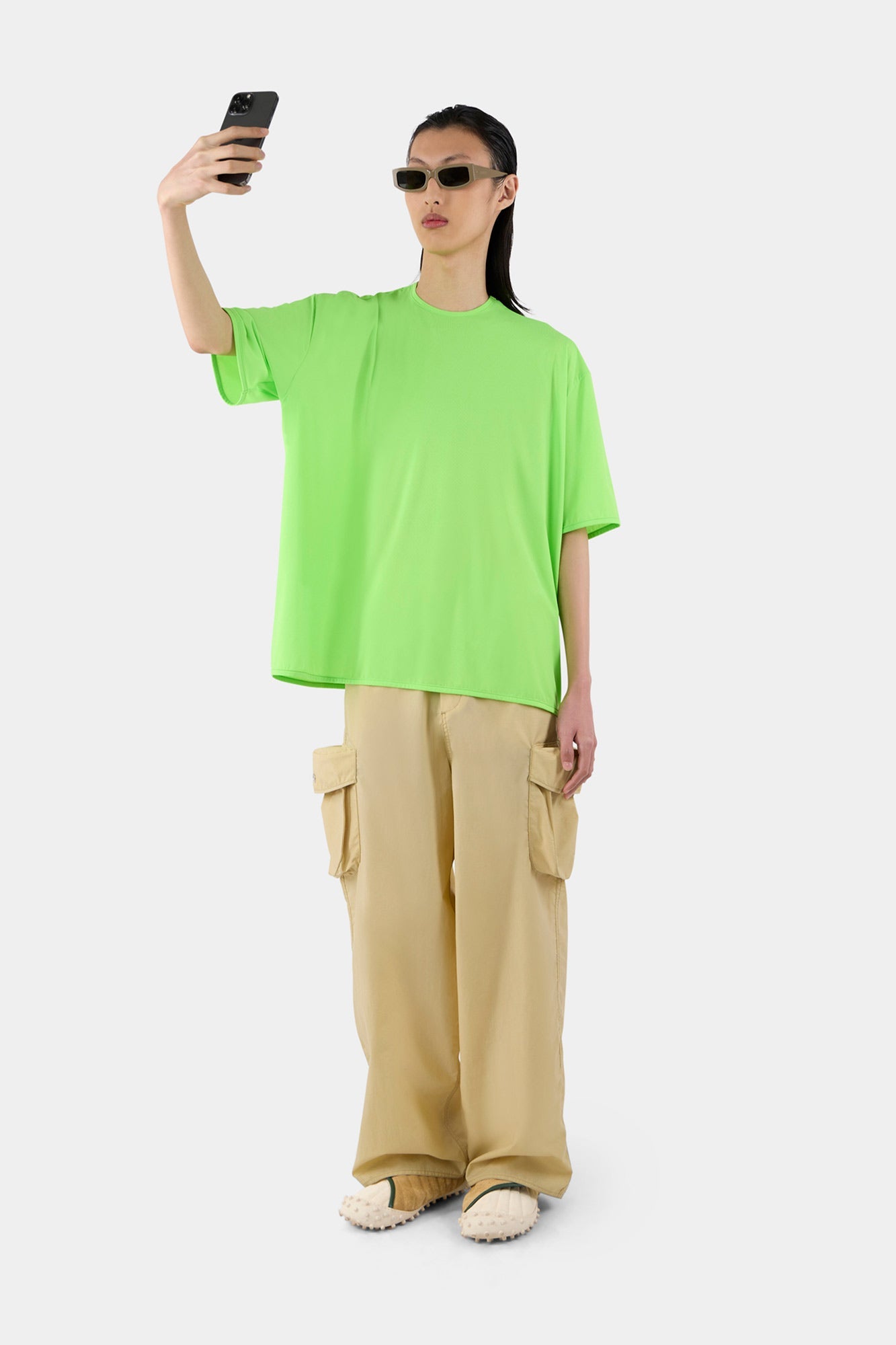 Allover Logo T-Shirt | Men | Fluo Green