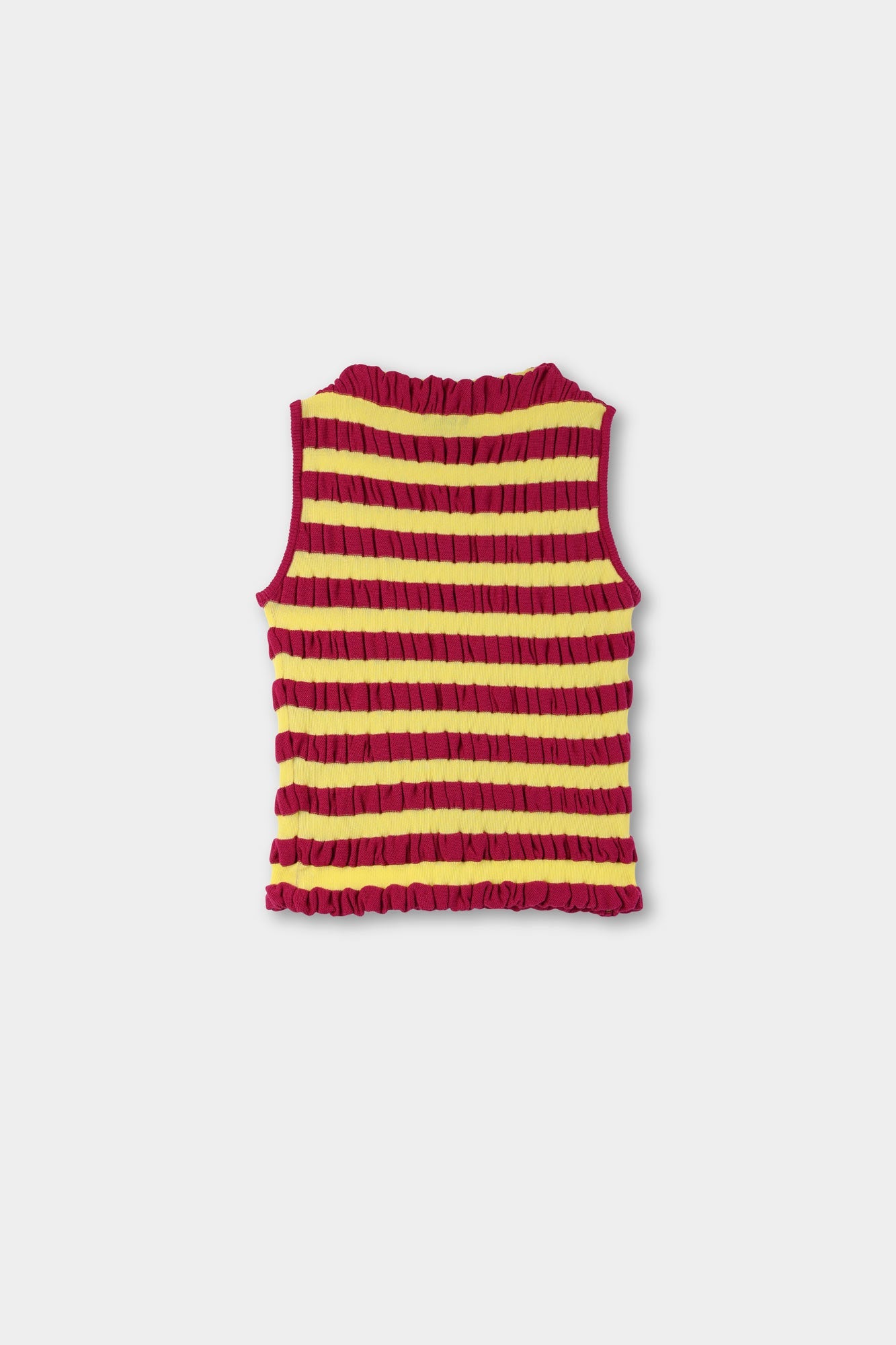 Wavy Tank Top | Women | Yellow x Bordeaux